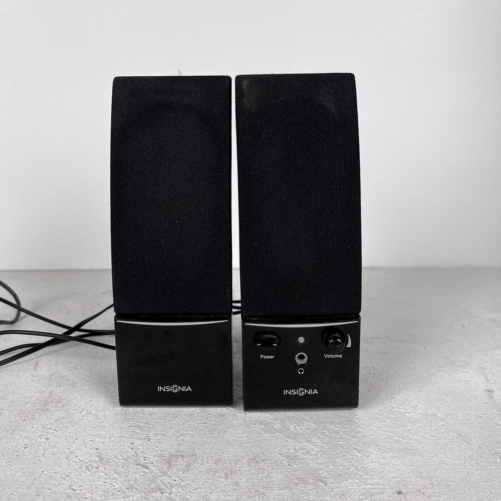 Insignia Computer Speaker System Set Desktop Multimedia Speakers for Laptop Pc